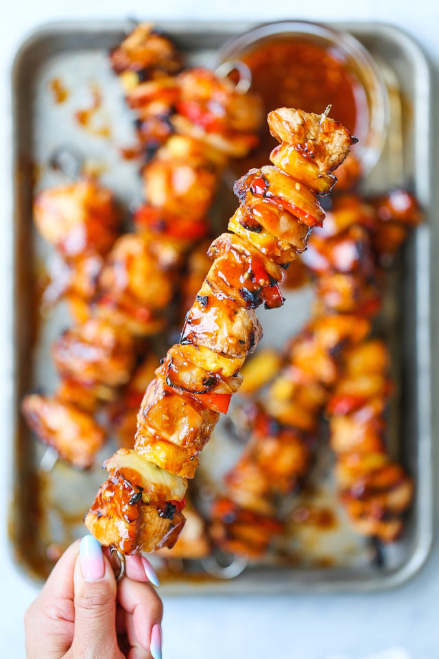 BBQ Pineapple Chicken Kabobs Dinner Ideas