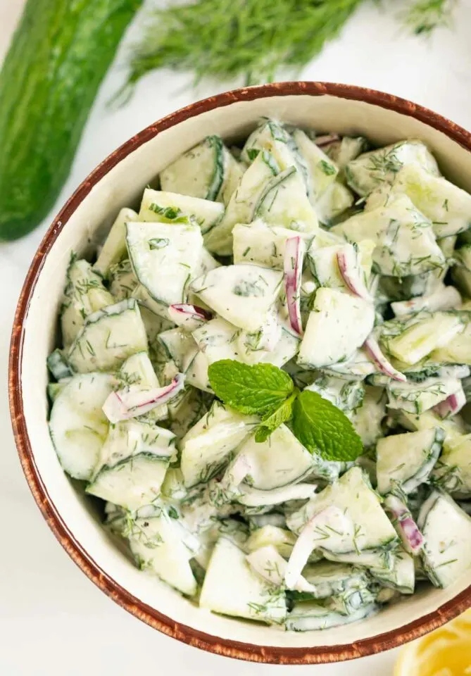 Best Tzatziki Cucumber Salad