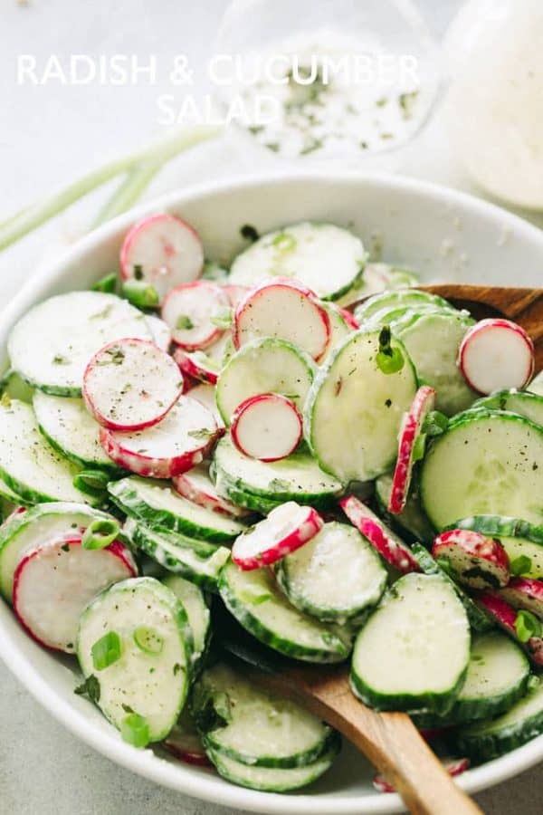 Cucumber Salad with Radishes