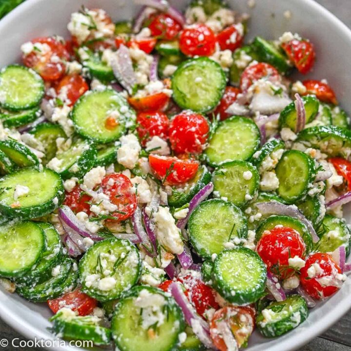 Cucumber Tomato Feta Salad