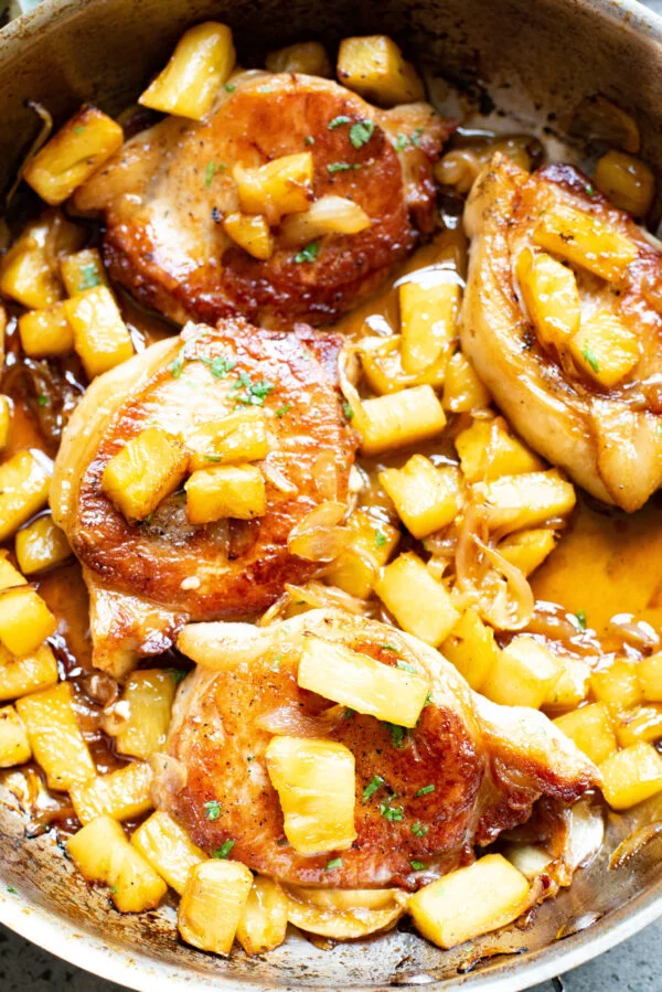 Pineapple Pork Chops Summer Dinner Ideas