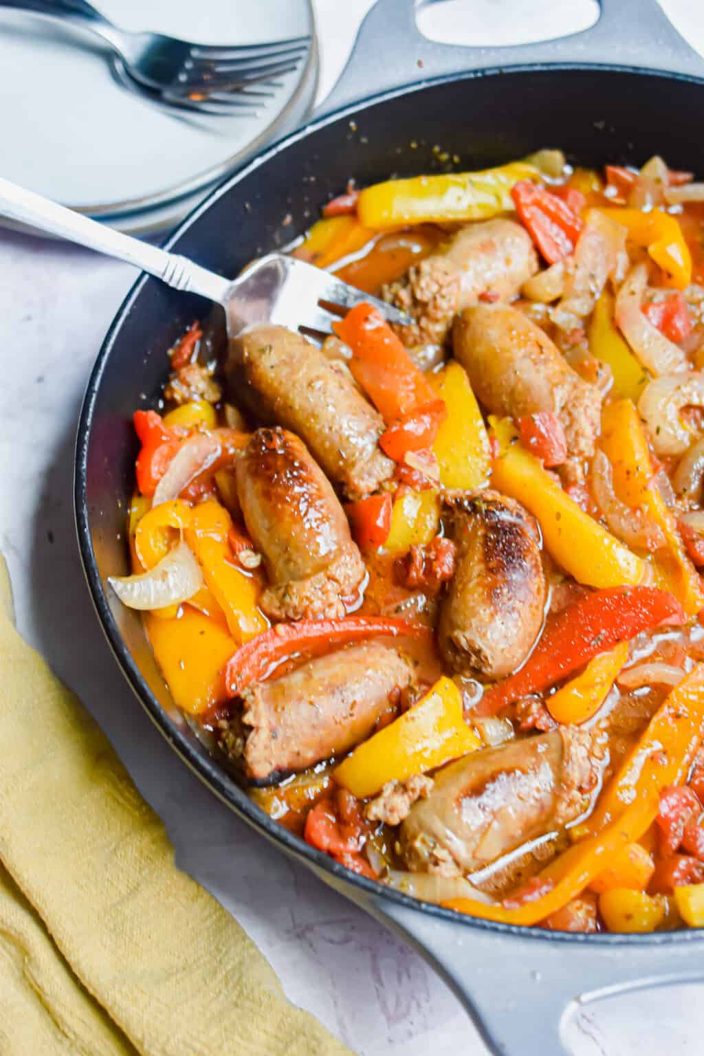 One Pot Sausage and Peppers Summer Dinner Ideas