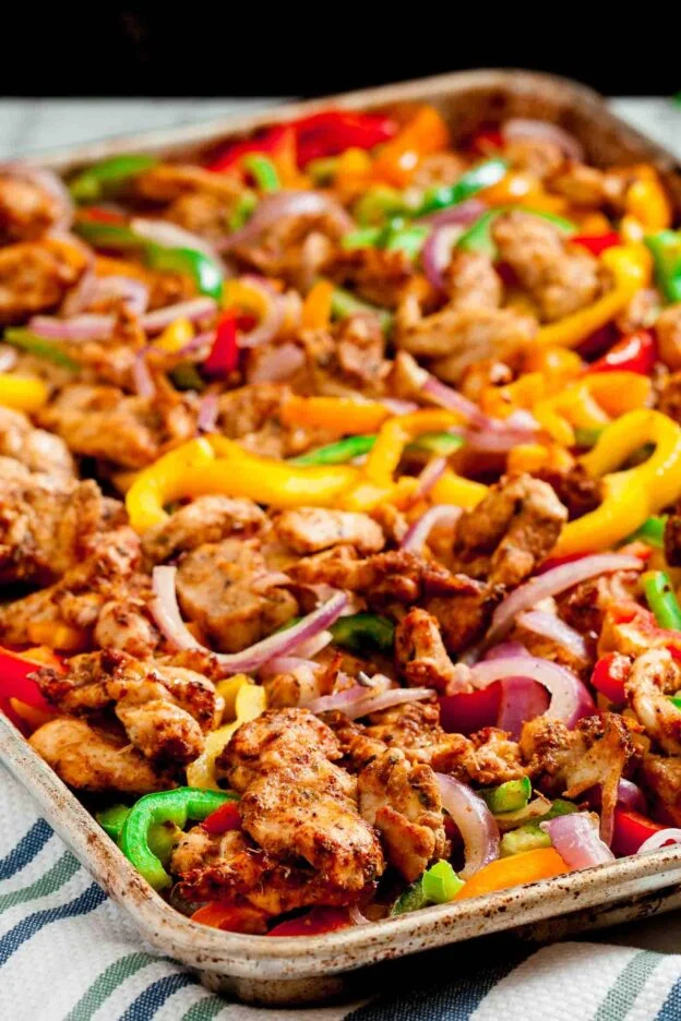 Sheet Pan Chicken Fajitas Summer Dinner Ideas