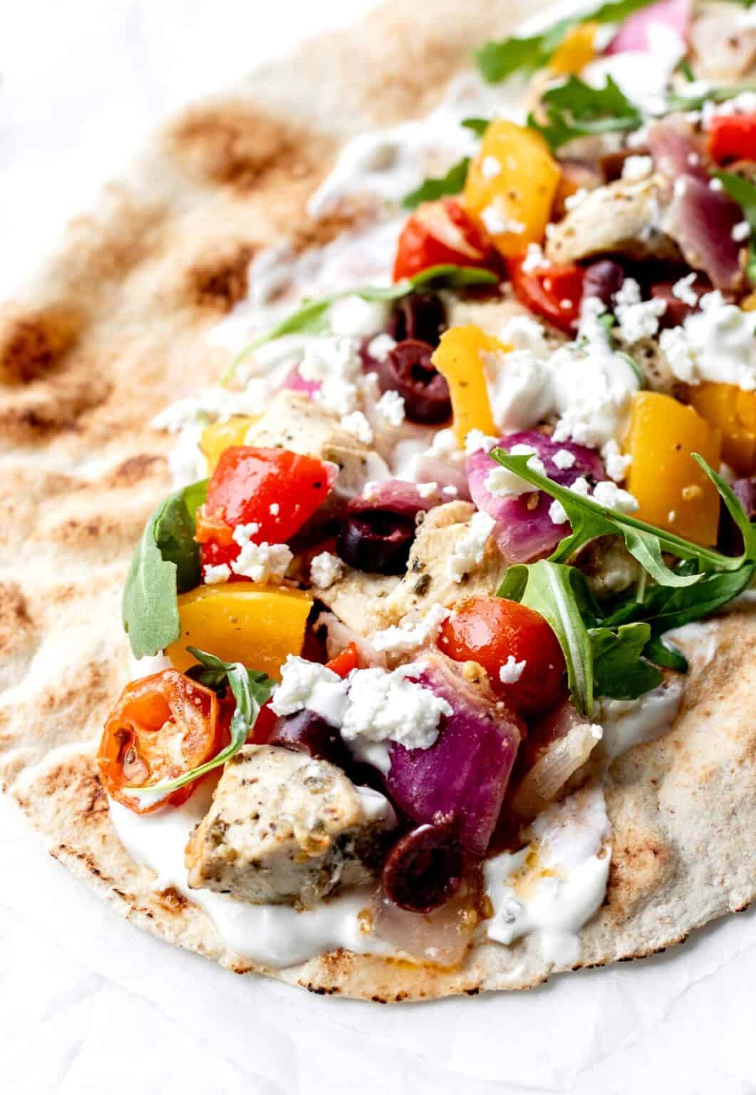 Sheet Pan Chicken Pitas Summer Dinner Ideas