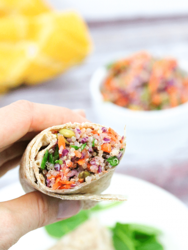 Veggie Quinoa Wrap Summer Dinner Ideas