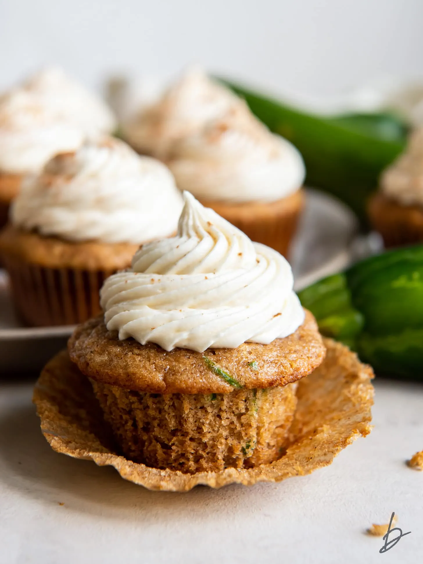 Zucchini Cupcakes with Cream Cheese Frosting | Zucchini Baking Recipes