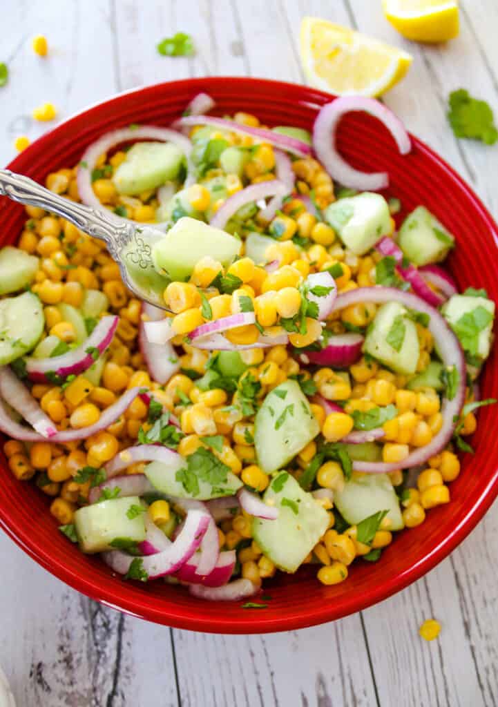 Cucumber Corn Salad