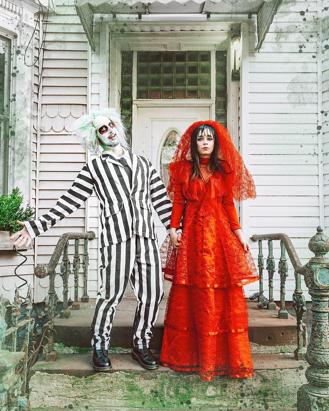 Beetlejuice and Lydia Deetz Costume