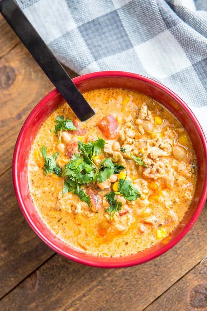 Slow Cooker Buffalo Chicken Chili