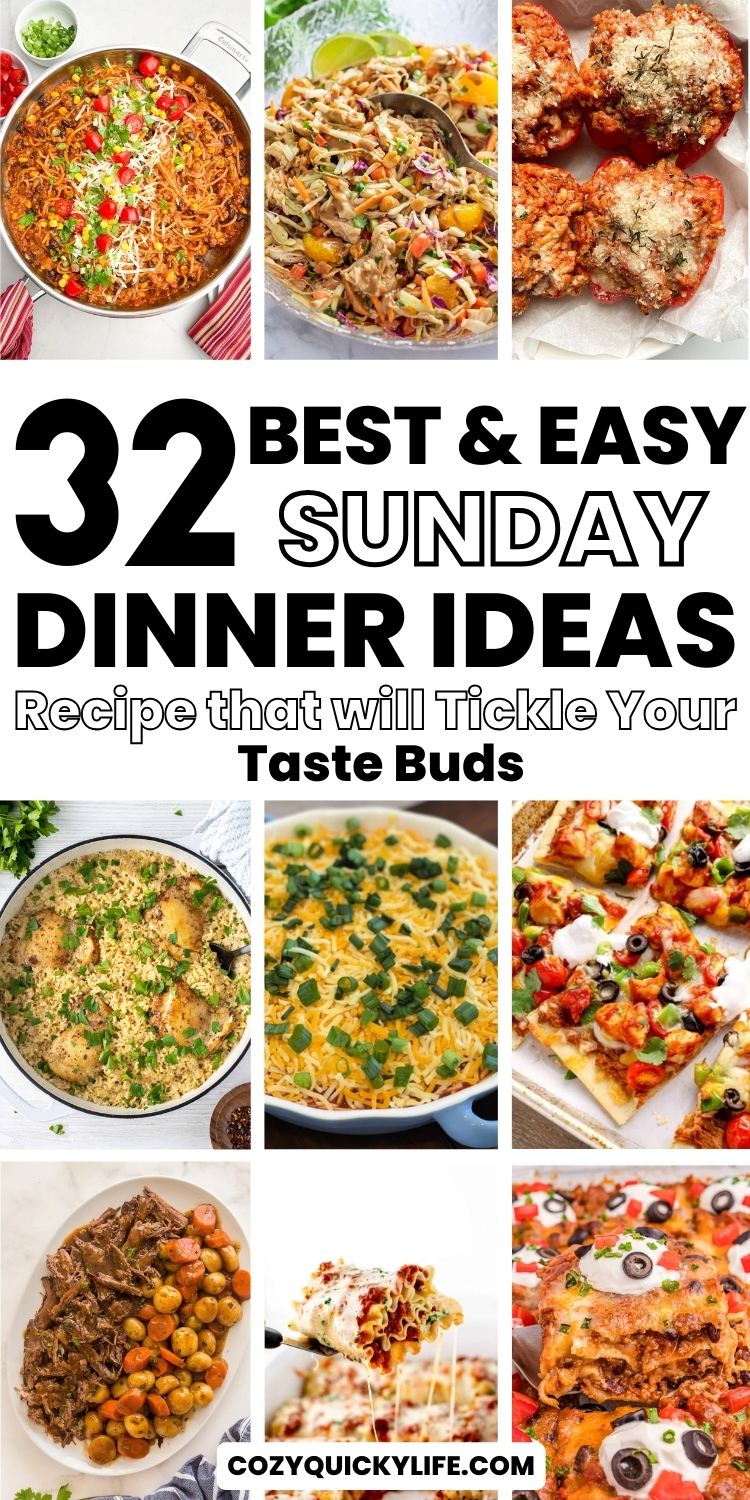 32 Best Sunday Dinner Recipe Ideas